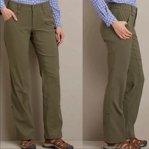 DULUTH TRADING COMPANY DULUTHFLEX DRY ON THE FLY CONVERTIBLE PANTS GREEN 10